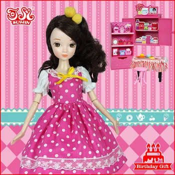Grandes vendas de Cozinha playset de moda da boneca brinquedo com acessórios - Moda, Ajudante #3068