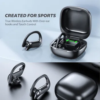 NOVO MD03 TWS Bluetooth 5.0 Fones de ouvido sem Fio Fone de ouvido 9D de som hi-fi Esporte Fones de ouvido mãos livres Auriculares Fones de ouvido
