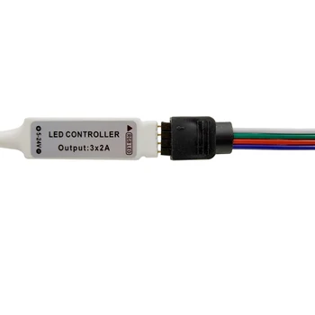 Livre de Solda Conector LED 4PIN Conector RGB Controlador de 10mm Rgb LEVOU Luz Strip 5050 2835 Iluminação Led Tiras de Led