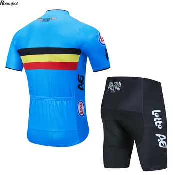 2020 Bélgica Cycling Bicicleta de Vestuário Jersey Seca Rápido Mens Bicicleta Roupas de Verão, a Equipe de Ciclismo de Camisolas 20D Gel de Bicicleta Conjunto de Shorts