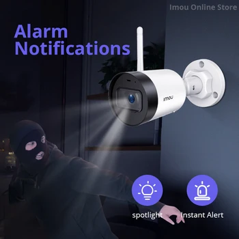 Dahua 2MP câmera IP de 1080P Exterior, wi-FI Imou Bala Lite Microfone de Alarme Home do CCTV Segurança Impermeável Visão Noturna 30M de Distância