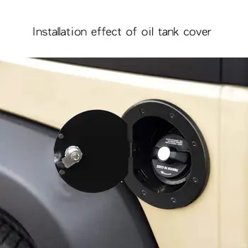 Tem bloqueio de carro do tanque de combustível tampa do cinto de segurança bloqueio do Peão homem do tanque de combustível tampa do auto de Retrofit acessorios para para o período 2007-2017 Jeep Wrangler correia