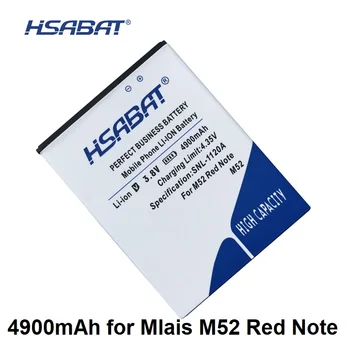 HSABAT M52 4900mAh Bateria para Mlais M52 Vermelho Nota