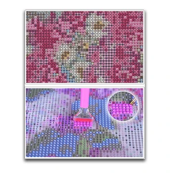 Completo a Praça do Diamante pintura lances de Rodada Completa Diamante bordado de ponto de Cruz, Phoenix DIY 3D Diamond mosaico Animais