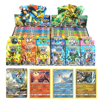 324PCS Caixa Original Pokemon Cartões de Sol & Lua Evoluções Escondidas Destinos Espada do Escudo de Reforço de Caixa de Pokémon Coleção de Cartão de Brinquedo