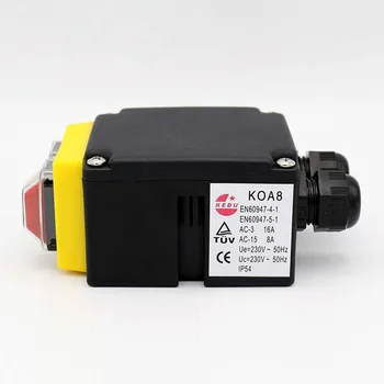 KEDU KOA8 230V 16(8)UM Industrial Eletromagnética Interruptor ON-OFF aperte o Botão Alterna com Queda de Energia Proteção contra Subtensão