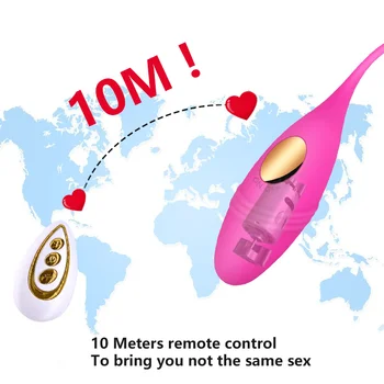 Umania Vibrador para as Mulheres de Controle Remoto sem Fio de Silicone Bullet Ovo Vibradores Sexo Recarregável USB Brinquedos para adultos Corpo