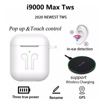 I90000 pro tws sem Fio Bluetooth Fone de ouvido em seu GPS i9000 tws fones de ouvido para todos os telefone pk i90000 max i10 i12 i9s i7s tws