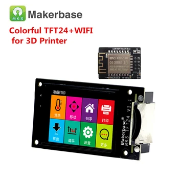 A impressão 3d de elementos MKS TFT24 tela de toque + MKS TFT-WIFI parte controlador de painel TFT de 24 de exibição de cor do ecrã inicial lcds monitor