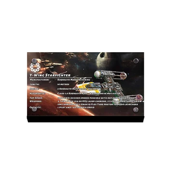 O Acrílico suporte de exposição de marca por estrelas YWing Starfightertoys blocos de construção 75181