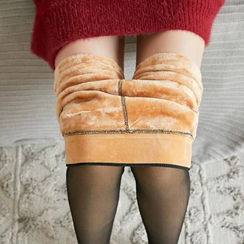 Inverno Quente Leggings Mulheres Slim Cintura Alta, Calças De Inverno De Veludo Grosso Leggings, Calças De