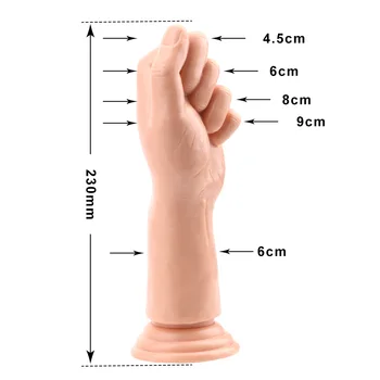 IKOKY Mão Grande Anal Recheado Plug anal Masturbar Brinquedos Sexuais Sucção Erótico Plug Anal Vibrador Enorme Pênis Grande Punho do ponto G