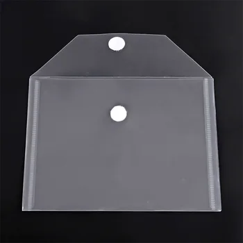 10pcs/set 2 Tipo Horizontal Vertical de Plástico Transparente Saco de Armazenamento Com a Magia Adesivo de Armazenamento de Selos Morre em Relevo Modelo