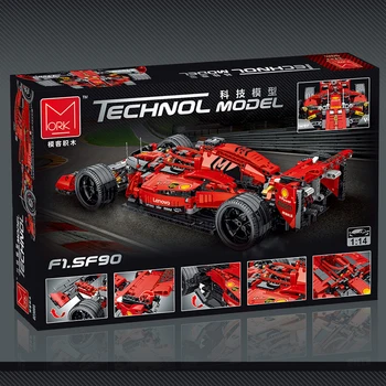 Série técnica Carro de Fórmula F1 023005 1099PCS Construção de Quadras de Esportes Super Carro de Corrida do Modelo de Kits de Tijolos de Brinquedos para as Crianças Presentes