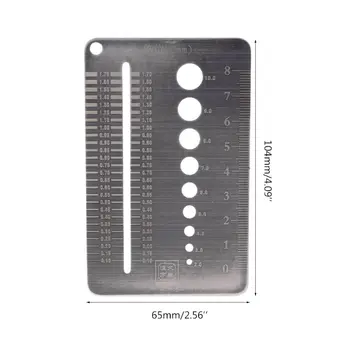 0.1-10mm Parafuso Medidor de Placa de Diâmetro de Medição do Medidor de Broca Parafuso Bitola do Fio