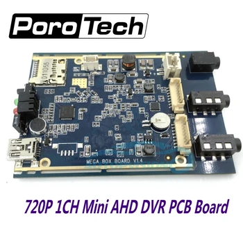 2017 mais recentes 1CH AHD DVR Placa do PWB de 720P em tempo Real 1CH mini dvr suporte de módulo de 128 gb Cartão sd de Segurança Gravador de Vídeo Digital