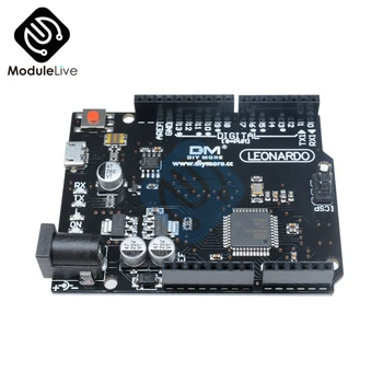 ATMEGA32U4 Pro Micro USB Leonardo R3 Módulo Para o Arduino Conselho de Desenvolvimento 3,3 V 5V 16MHZ 16M PWM Canal Porta de e / s Cabo