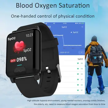 E04S Inteligente Relógio Mulheres Homens do Corpo de Medição de Temperatura, ECG-PPG Função da frequência Cardíaca de Fitness Tracker Relógio de Desporto Para o Android IOS