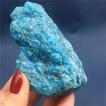 Bruto Natural Azul Apatite Ásperas Pedras de Cristal de cascalho Minerais e Pedras Ásperas pedra preciosa Amostra 1pcs