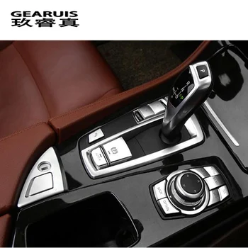 Carro Estilo Interior Adesivo Botão de Guarnição Para o BMW Série 5 F10 F18 Auto Acessórios do Motor Start / Luz de Advertência / H travão de Mão