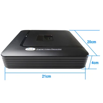JIENUO Mini NVR 4CH 8CH H265+ ONVIF 2.0 Gravador de 4 Canais 8 Canais para a Câmera do IP, NVR do Sistema de Vigilância de Segurança do CCTV do HD NVR