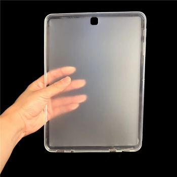 Case para Samsung Galaxy Tab S2 SM T810 T815 T815C T819 T813 SM-T810 Comprimidos Soft de TPU Fosco Transparente, Tampa Protetora de Caso