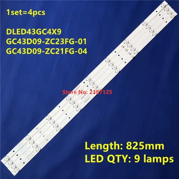 LED Strip 9 Lâmpada Para Ph ilips 43PFF502143PFF5011 T4312M LD43V22S DLED43GC4X9 DLED43GC 4X9 GC43D09-ZC23FG-01 GC43D09-ZC21FA-01