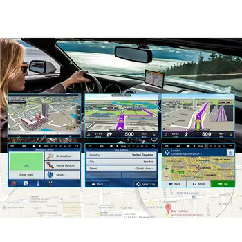 Carro Android Multimídia Para Toyota Land Cruiser 100 2002-2007 Carplay GPS de Navegação de Rádio Leitor de Ecrã HD