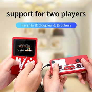 Handheld, e os Jogadores de 500 EM 1 jogos de Vídeo Retro, Consola de jogos Portátil Portátil do Console do Jogo de Bolso Mini Handheld Jogador para Crianças