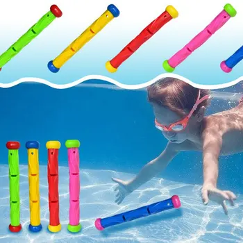 5pcs Multicolor Mergulho Vara Brinquedo de Natação Subaquática Mergulho, Piscina Brinquedo Debaixo de Água, Jogos de Treinamento de Mergulho, Varas