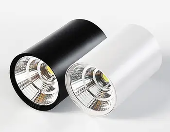 Dimmable LED de SABUGO de montagem em Superfície Emissor de luz 5W/7W/9W/12W/15W/18W/24W/30W/36W AC85-265V do Ponto do Teto Luz de Decoração de Casa