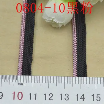10Meters Branco cor-de-Rosa Lace Trançado Banda Curva de Afiação Mosaico de Rendas de Almofadas Sofá de Tubulação de Ouro de Corda em Casa de Têxteis, Vestuário, Acessórios