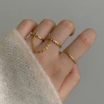 Utimtree Simples 25 de Prata, zircônia Cúbica de Uma Peça Geométrica Anéis Ajustáveis para as Mulheres Jóia da menina Junta Midi Anel de Dedo