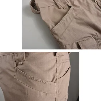 Homem Tático Shorts Rápida de Carga Seca Calções de Desporto ao ar livre Formação de Caminhadas Curtas Calças Multi-bolso Militar Shorts