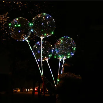 DIY Festa de Aniversário, Decoração de Bobo Balões Flash Brilhante Festa de Casamento Decoração Luminosa do DIODO emissor de Bola de Parte do fornecimento