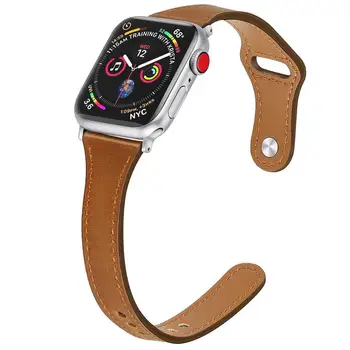 Couro pulseira de laço Para a Apple assista 5 banda de 40mm 44mm iWatch banda 38mm 42mm Fino pulseira bracelete Apple relógio 4 3 2 1 40 38 mm