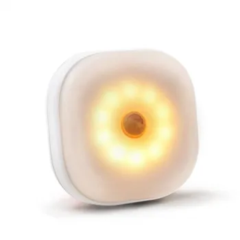 10 LEDs Led com Sensor de Luz Lâmpada de Parede alimentado por Bateria Noite do DIODO emissor de Luz Com Sensor de Movimento para o Quarto de Cozinha, Corredor, Escadas