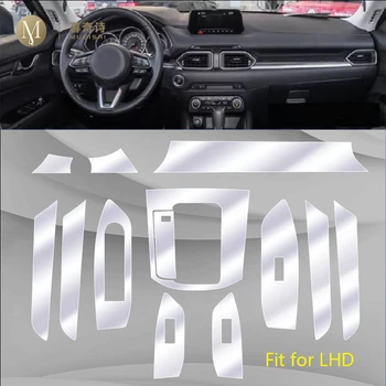 Para Mazda CX-5 2017-2020 Interior do Carro do Centro da consola de TPU Transparente película Protetora Anti-risco Reparação filme Acessórios para Montar