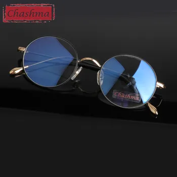 Chashma Marca Vintage Anti Blue Ray Anti Reflexiva Óculos para Computador Trabalhando em volta do Círculo Óculos de Armação Anti Radiação