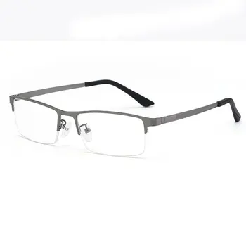 Metade Óculos sem aro Moldura Óptico de Óculos de grau com Receita Médica para Homens e Mulheres de Óculos 88121