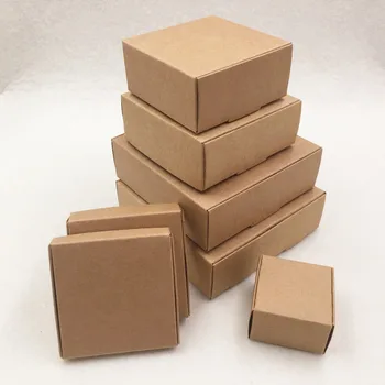 30pcs multi -tamanho do Papel de embalagem Caixas de Embalagem de Presente Caixa Para Sabonete Artesanal/Acessórios Caixas de Armazenamento /Pequeno Bolo de Caixas de Embalagem /Qua