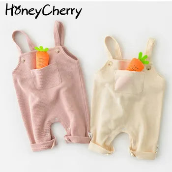 Nova primavera de escalada roupas cute baby sling de romper do bebê menina roupas de romper do bebê