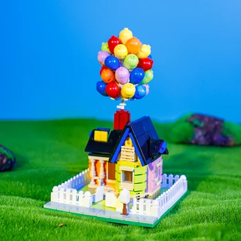 MOC Balão do Castelo Casa de Suspensão Definido 555pcs Blocos de Construção Diy Brinquedos Tijolos Coleção Criativa de Presente de Natal Para Crianças