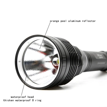 YUPARD IPX8 Impermeável Poderoso Profissional de LED Super brilhante Mergulho Lanterna Mergulhador Luz XHP70.2 LED subaquática Tocha