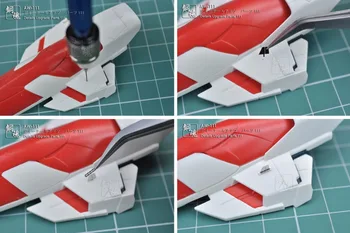 Acondicionamento de Peças Para Gundam Detalhes de Peças de Atualização AW111 Foto gravadas as folhas de Aceitar Atacado