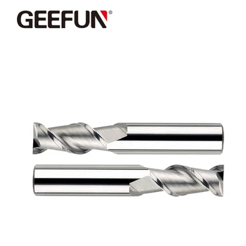 2 Flautas Final Fábricas de Alumínio, Carboneto do CNC Fresa conjunto de Ferramentas de Corte em Alumínio Espiral Bocados do Router do Metal Não-Ferroso