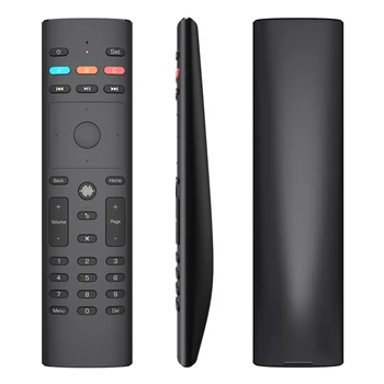 Voz Mouse sem Fio de Ar Smart Home G40S 2,4 G IV 433 Mhz Para a Caixa de TV Android Netflix Google Assistente Universial Controle Remoto