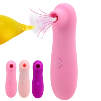 Chupando o Mamilo Vibrador Sexo Oral Estimulador de Clitóris para as Mulheres do Ponto de G Vibrando Masturbador Língua Vibrando Brinquedos Sexuais para Adultos