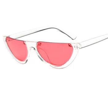 Moda Metade Armação sem aro, Óculos estilo Olho de Gato Mulheres Marca de Designer de Moda para Senhoras Multicolor Lente Tons Oculos de UV400 Q361