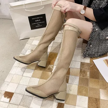 COOTELILI Mulheres de Verão, Sandálias Sandálias de Salto 6cm de Moda de Sapatos de 2020, A Nova Moda de Sandálias antiderrapante Preto Básico Sandálias Zip